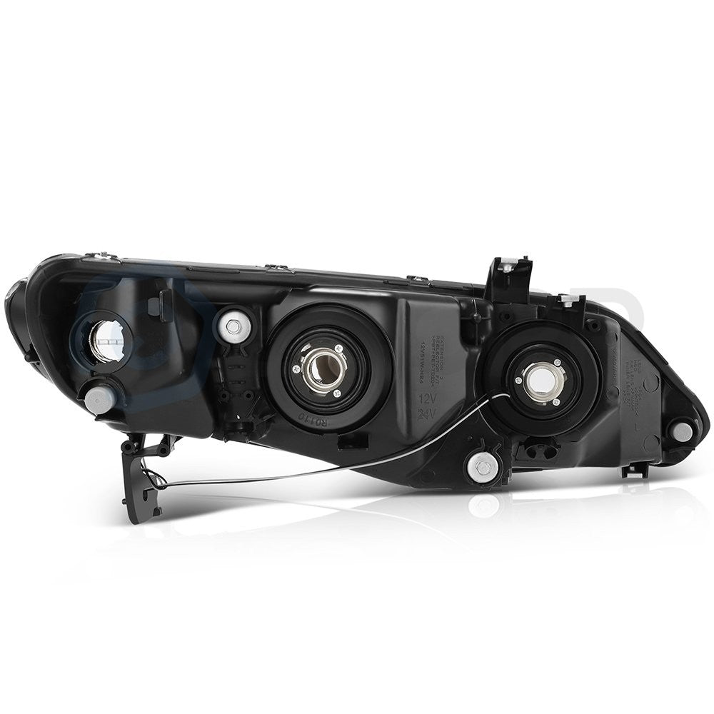 Pair Kit LED Headlights Assembly For 2006-2011 Honda Civic 1.3L 1.8L 2.0L Black 6B93BC-57