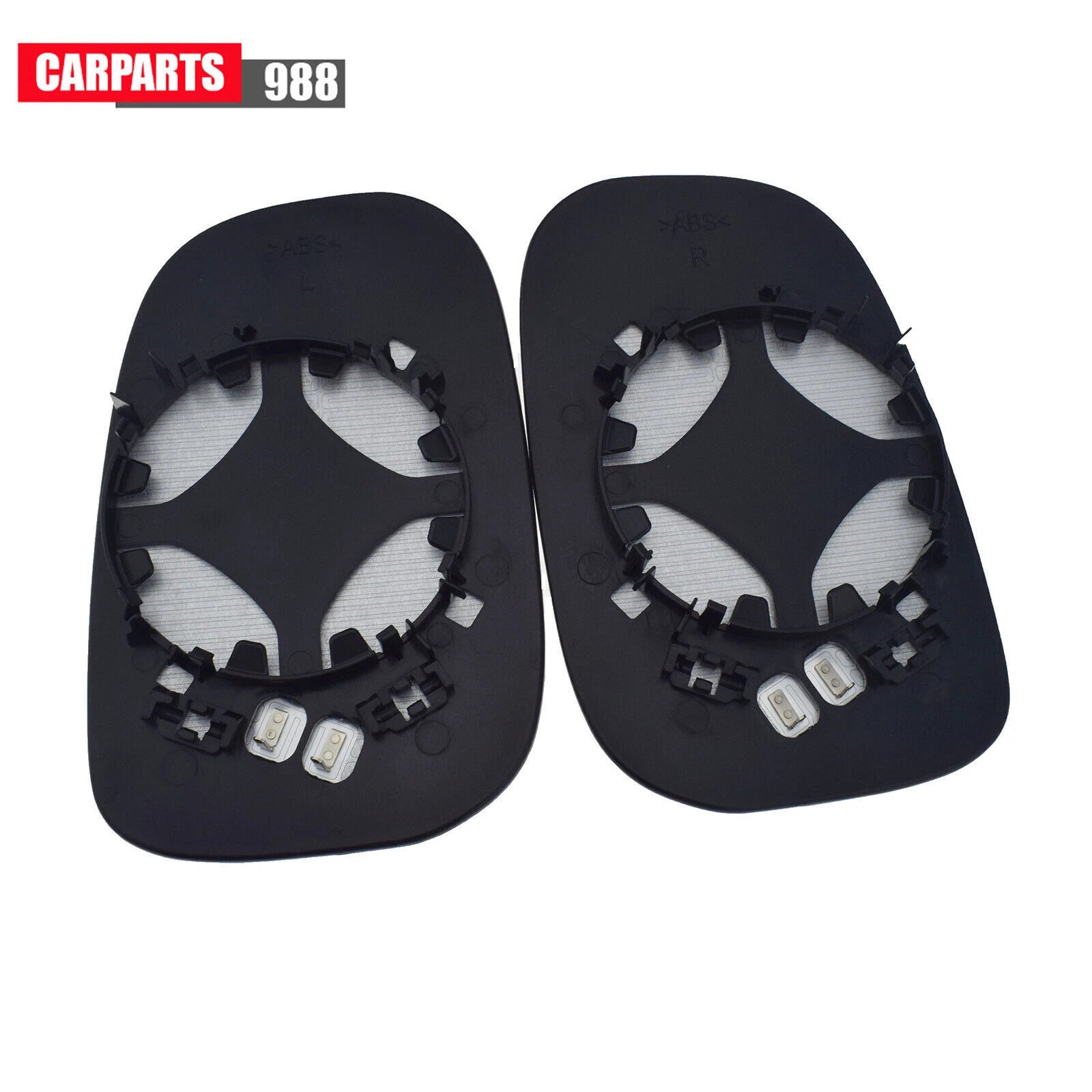 Pair LH RH Mirror Glass Heated with Backing Plate for Volvo C30 C70 S40 S60 S80 6B93BC-57