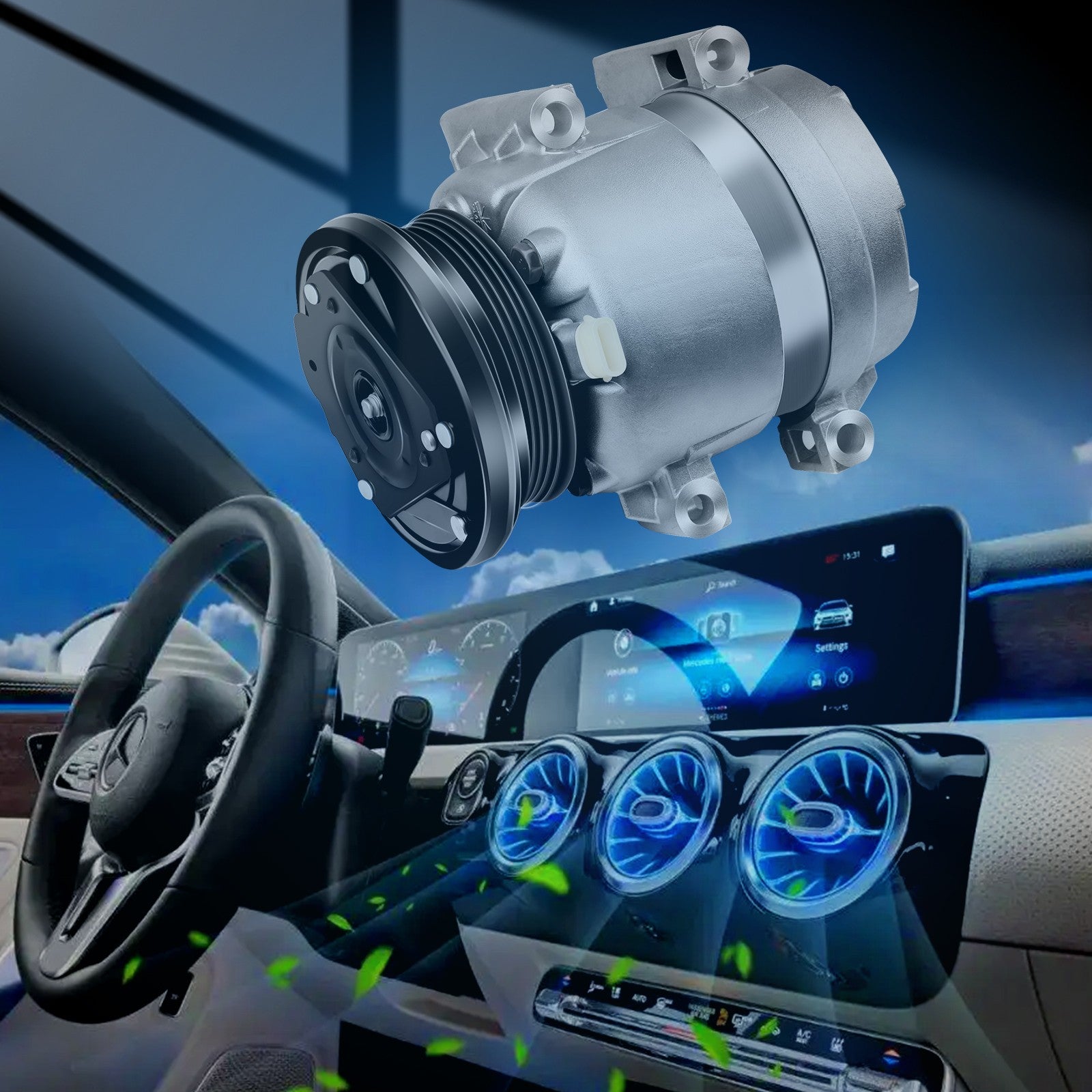 ECCPP A/C Compressor For 1998-2001 2002 Pontiac Firebird Chevrolet Camaro 5.7L ECCPP