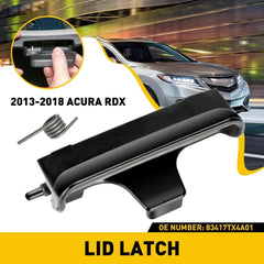 For 2013-2018 Acura RDX Center Console Lid Latch Armrest Lock Black Belt Spring 6B93BC-57