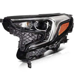 Pair Kit HID Headlights Assembly For 2018-2021 GMC Terrain Black Amber 6B93BC-57