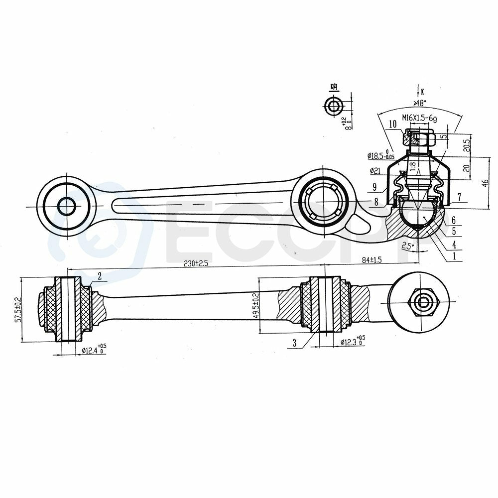 2set Fits 2006 2007 Ford Fusion Front Lower Control Arms Suspension s K620069 6B93BC-57