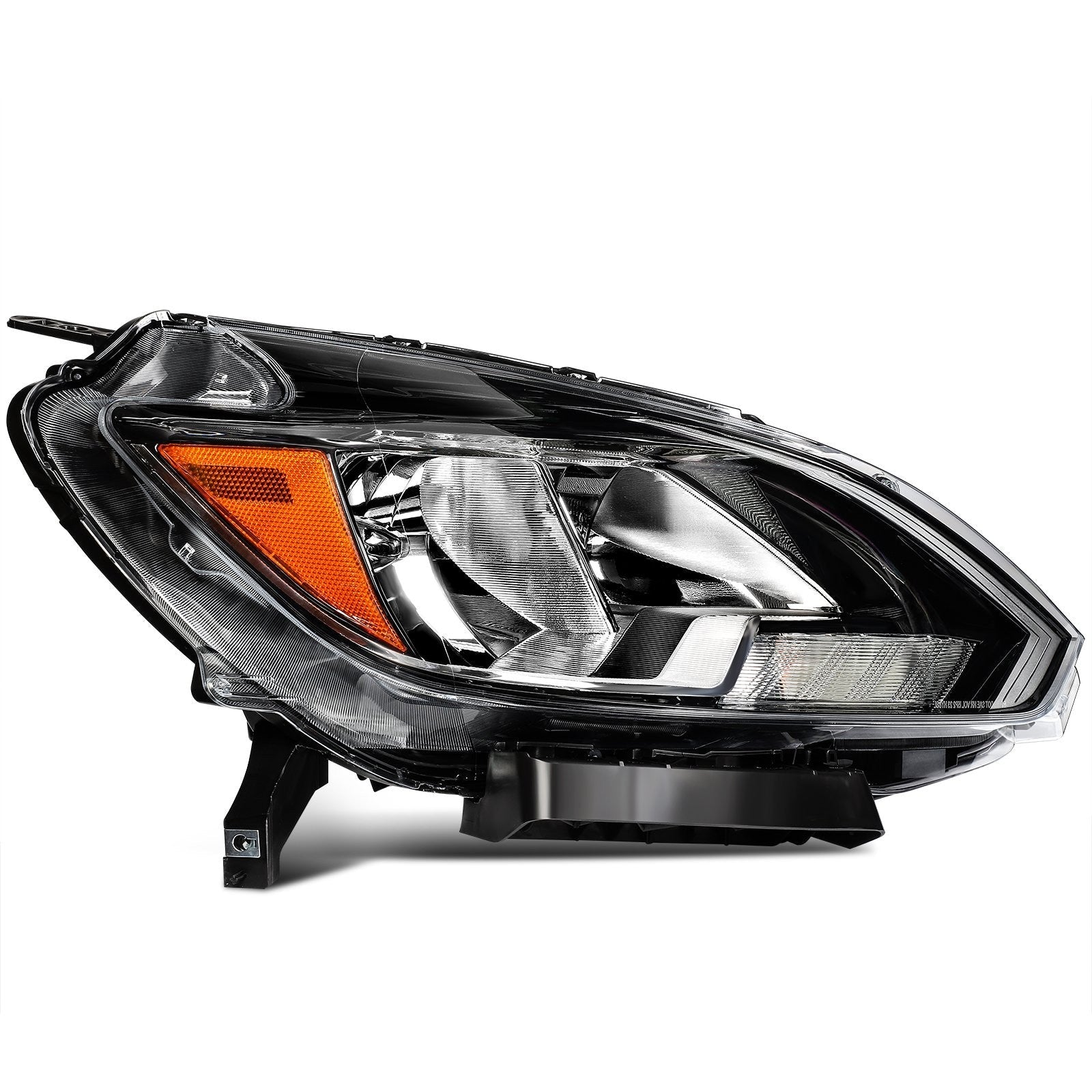 ECCPP Headlights Assembly For Nissan For Sentra 1.8L 2016-2019 Pair Black Amber 6B93BC-57