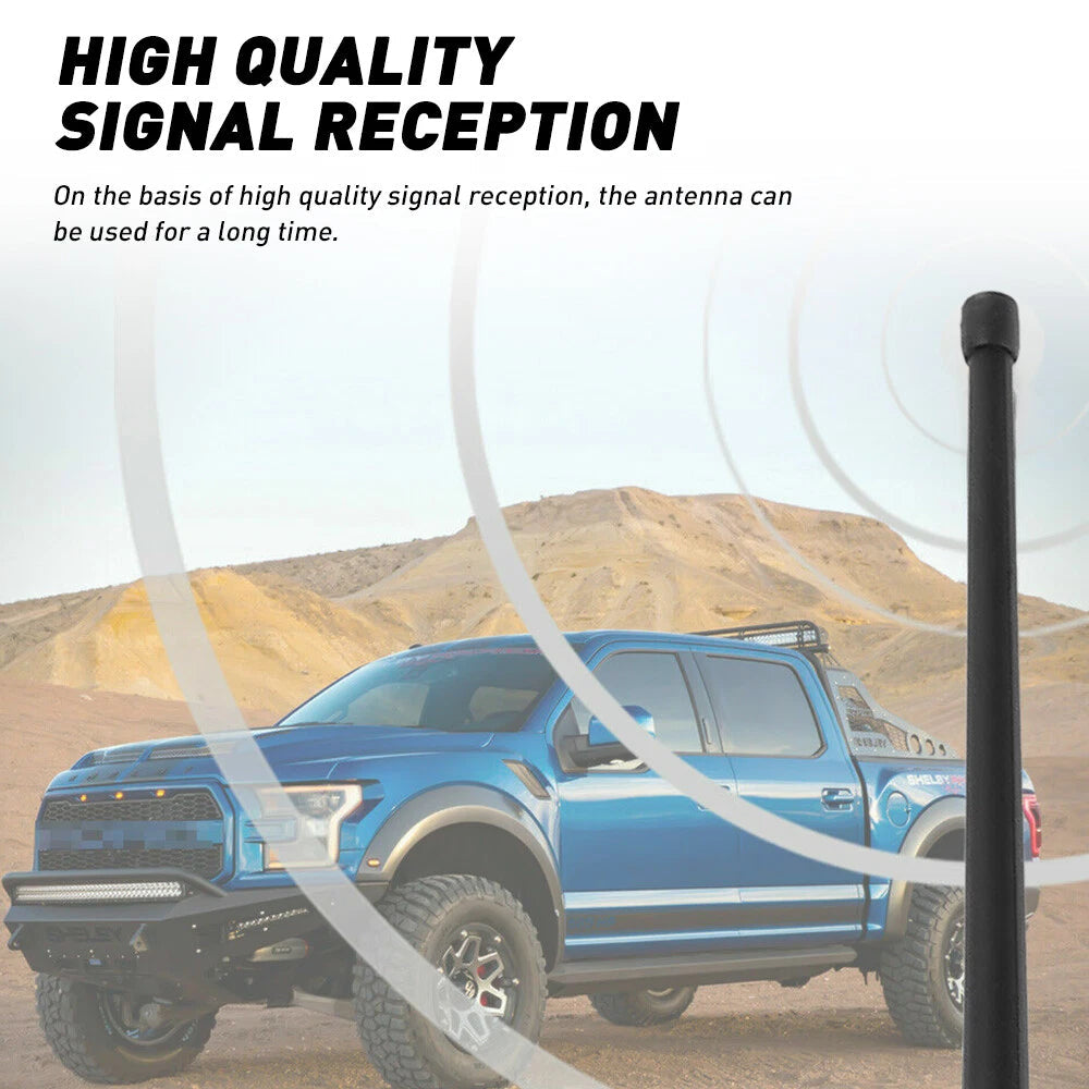 13" inch Flexible Rubber Antenna for All Dodge RAM 1500 2500 3500 Trucks - Black 6B93BC-57