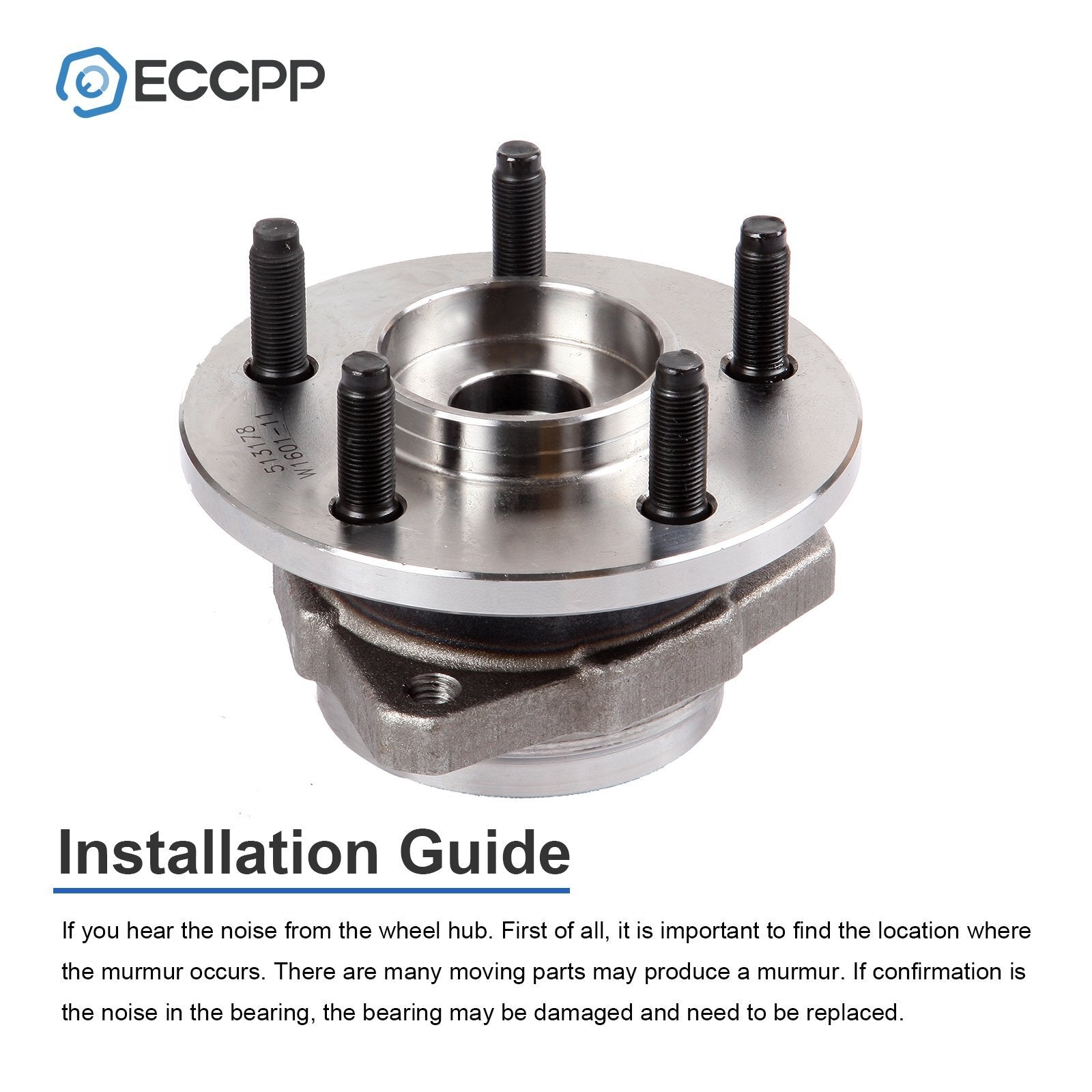 1P Wheel Hub Bearing Assembly Front For 2002 2003 2004 2005 Jeep Liberty Non-ABS 6B93BC-57