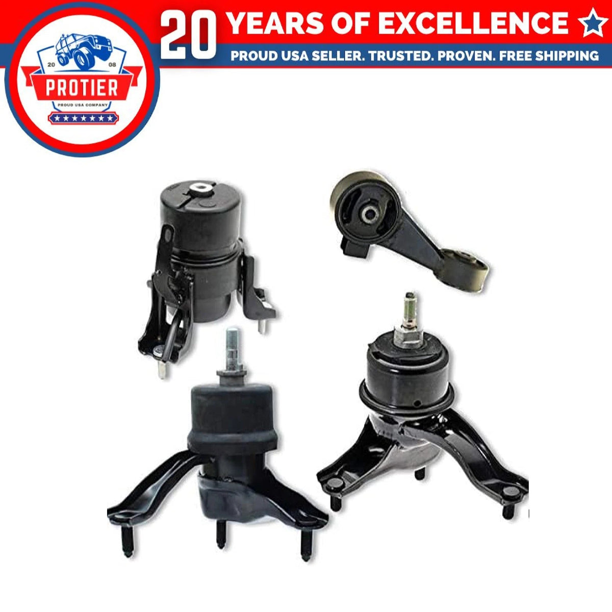 Fits 2004-2006 Toyota Camry 3.3L / Lexus ES330 Motor & Trans Mount 4pcs : 6B93BC-57