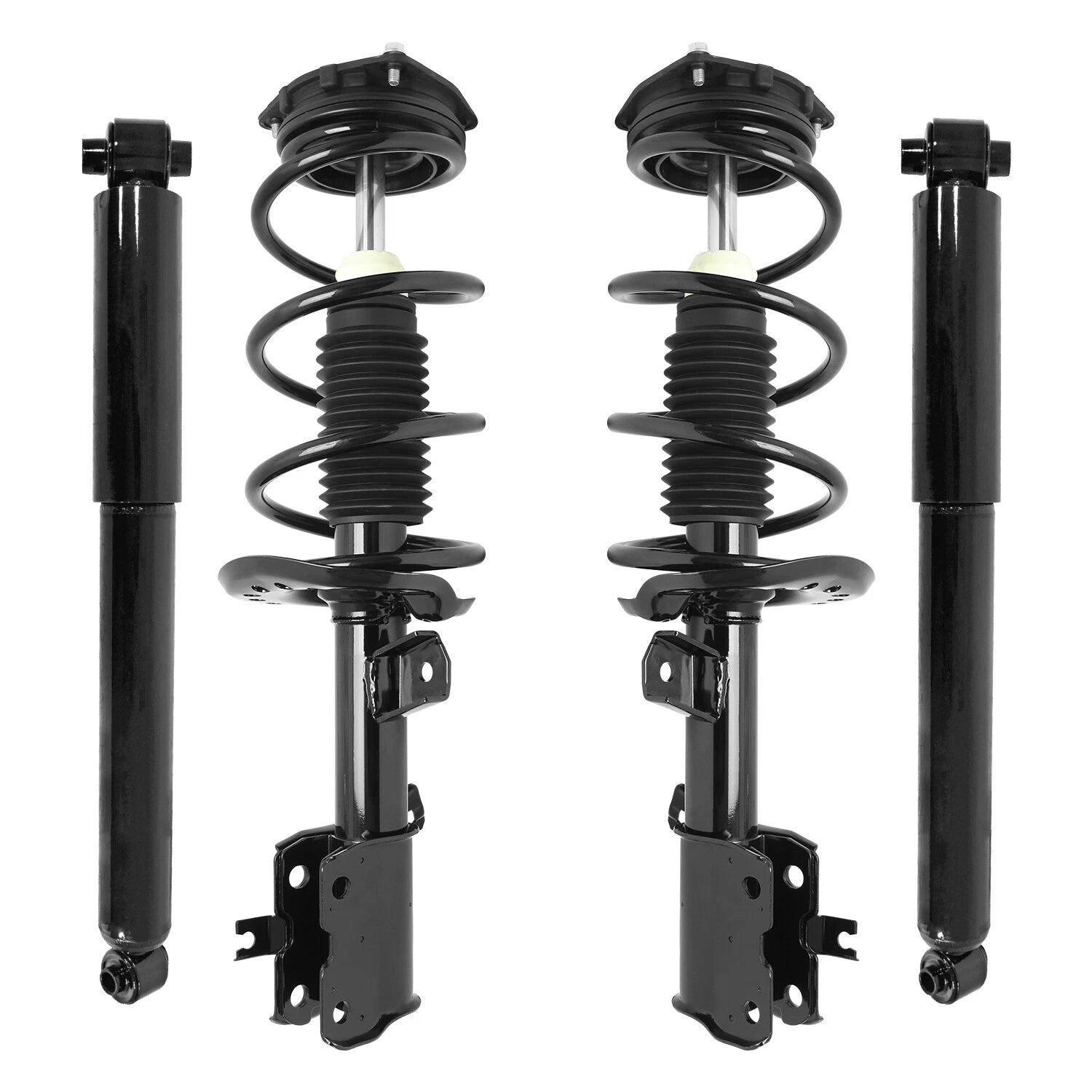 Front & Rear Complete Strut Assembly Shock Kit for 2012-2013 Nissan Rouge, 6B93BC-57