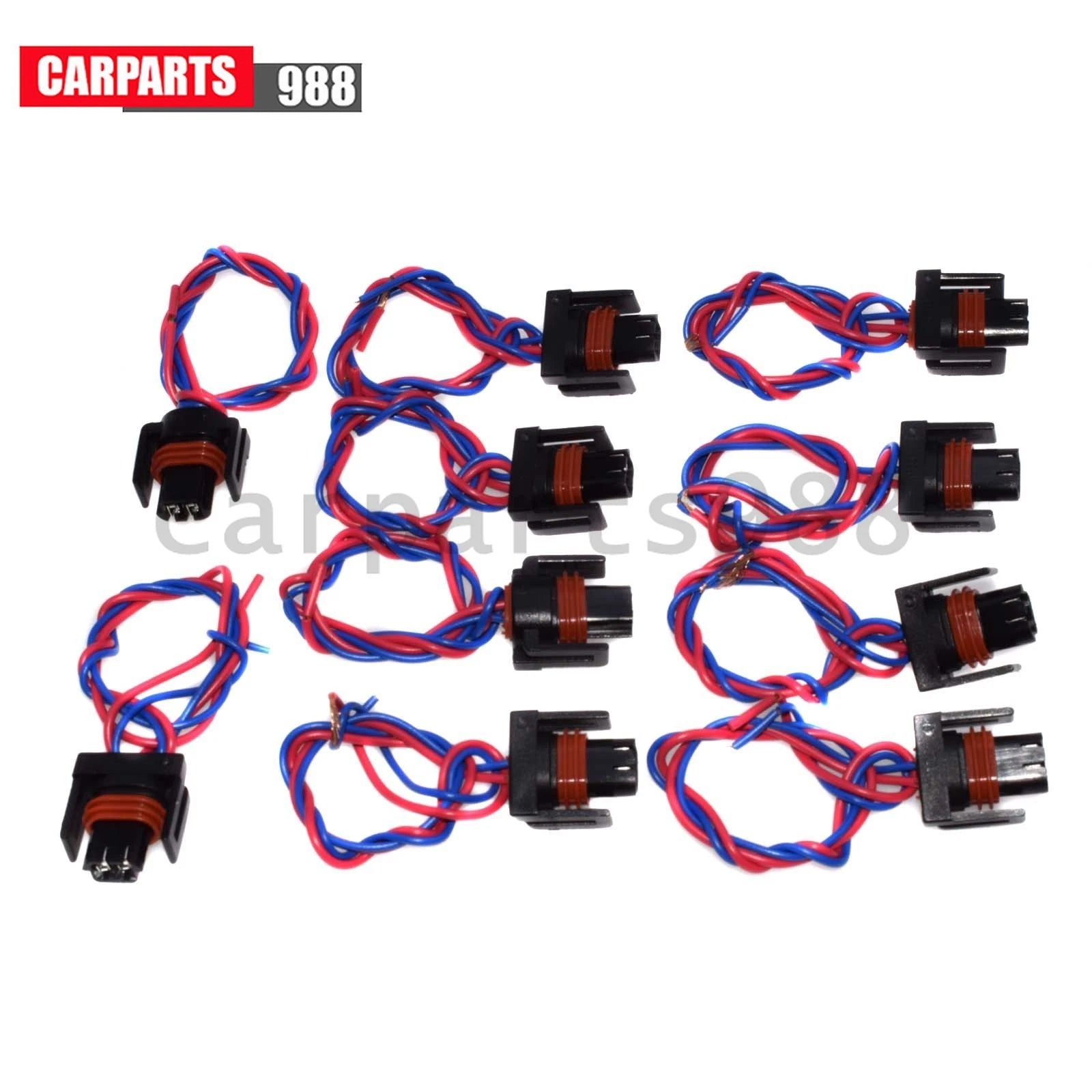 Set of 10 For Ford F-250 Fuel Pressure Regulator Pigtail Wire Harness Connector 6B93BC-57