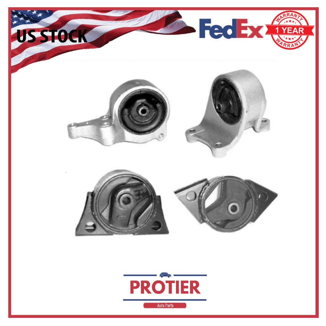 Motor & Trans Mount 4PCS Set Fit 1993-2001 Nissan Altima 2.4L for Manual Trans 6B93BC-57