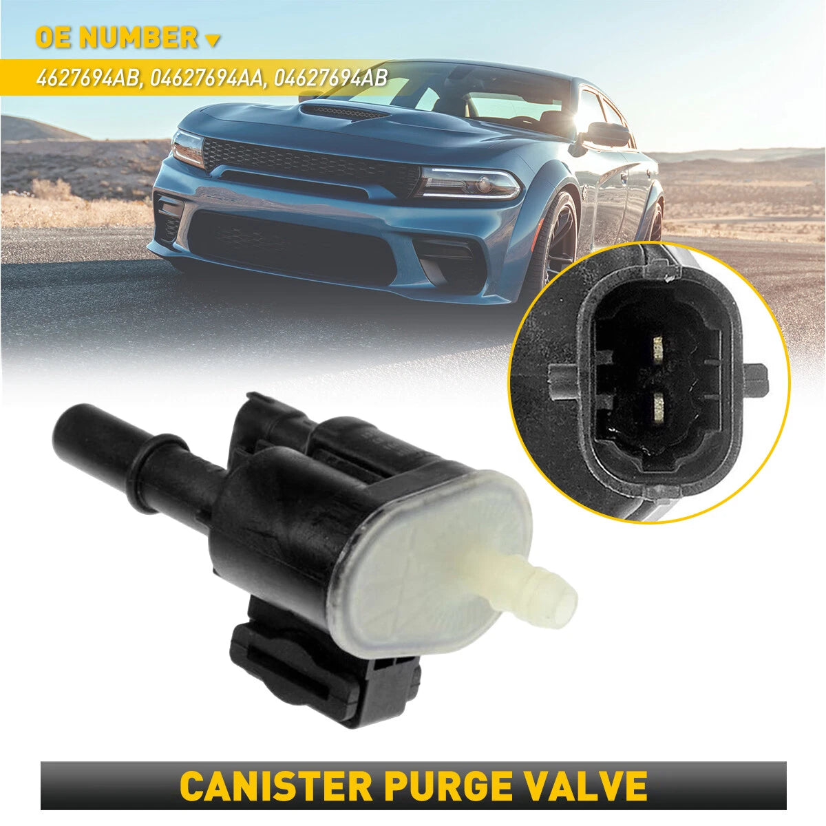 Vapor Canister Purge Solenoid Valve For 2014-2018 Jeep Cherokee Grand Cherokee A 6B93BC-57