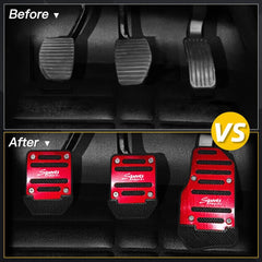 Universal Non-Slip Manual Gas Foot Brake Pedal Pad Cover Set Car Accessories USA 6B93BC-57