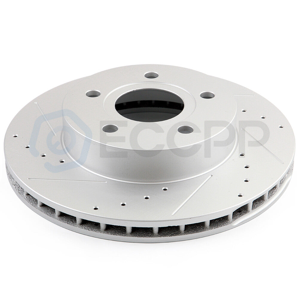 Front Brake Rotors And Ceramic Pads For 1999-2004 Jeep Grand Cherokee 4.0/4.7L 6B93BC-57
