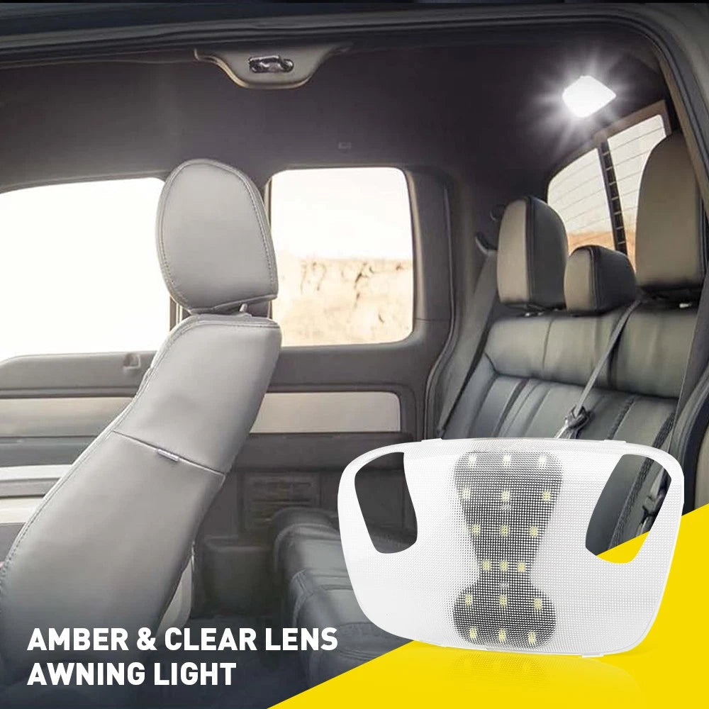 Clear Interior Dome LED Light For 1999-07 Ford F-250 350 450 550 Super Duty EOA 6B93BC-57