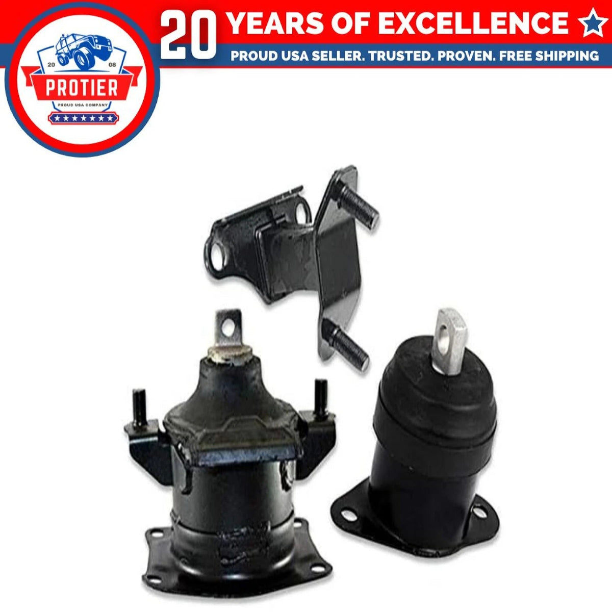 Fits 2003-2007 Honda Accord 3.0L MANUAL FR RT & RR Motor & RR Trans Mount 3pcs 6B93BC-57