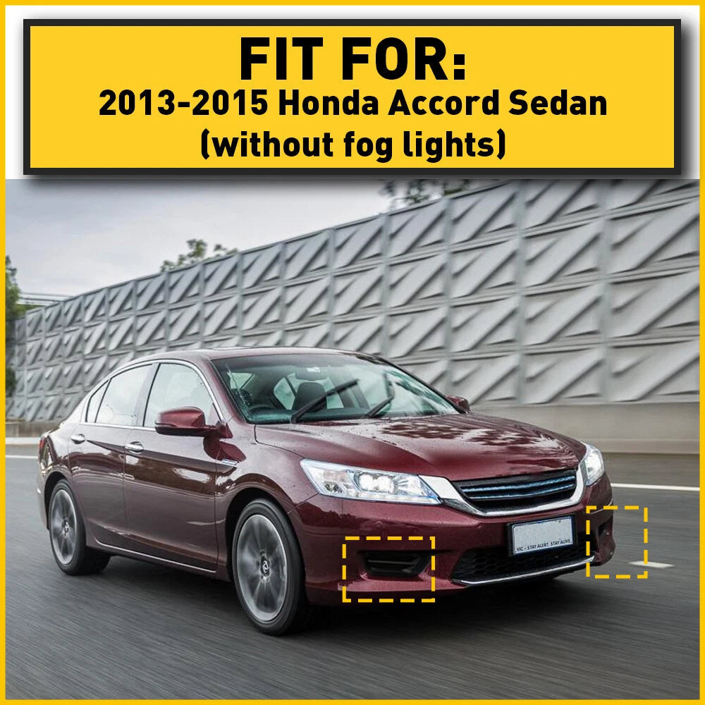 FIT FOR ACCORD SEDAN 2013 2014 2015 FOG LAMP COVER BLACK RIGHT & LEFT US 6B93BC-57