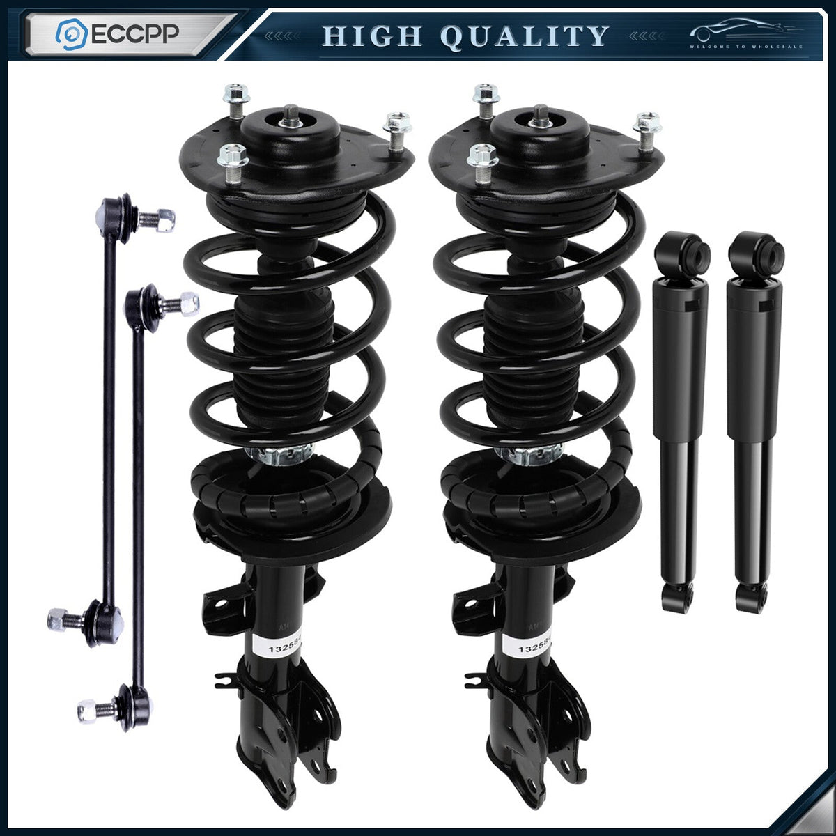 Front Struts Rear Shock Absorbers Sway Bars Link Kit For 2011-2013 Kia Sorento 6B93BC-57