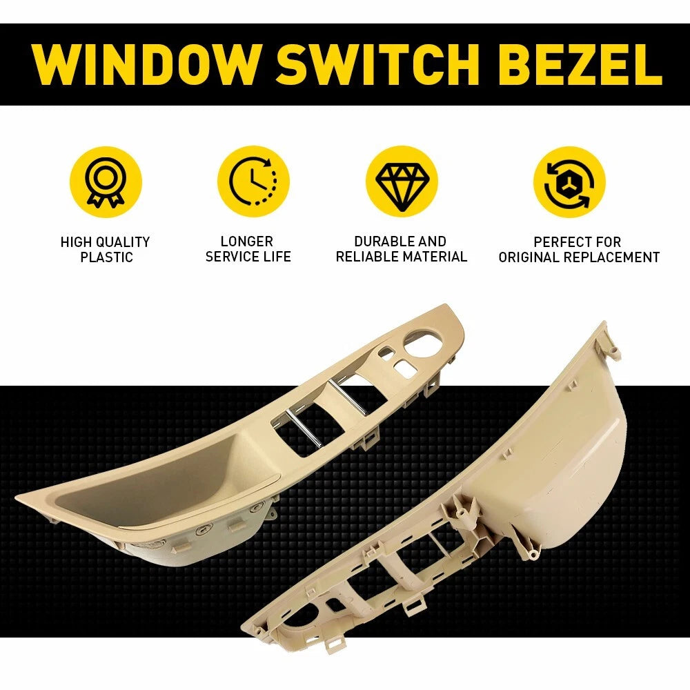 FRONT LEFT MASTER POWER WINDOW SWITCH BEZEL For 2010-2016 BMW 520i 523i 525i US 6B93BC-57