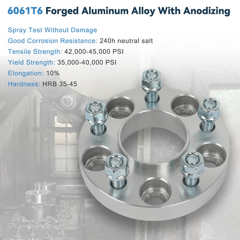 2Pcs 1" 5x115 Hub Centric Wheel Spacers For Chevrolet Impala Monte Carlo Equinox 6B93BC-57