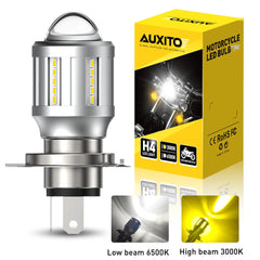 H4 LED Front Light Bulb Headlight Hi/Lo Beam Super Bright Bicolor For Motorcycle 6B93BC-57