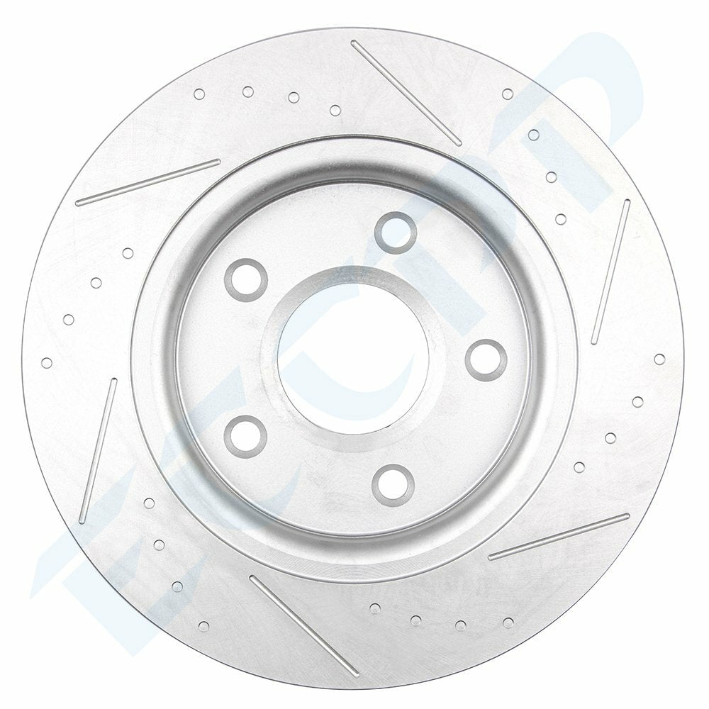 Slot Rear Brake Rotors For 2008-2016 Dodge Grand Caravan 2009-2012 Vw Routan 6B93BC-57