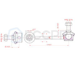 6PCS Front Lower Control Arms Rear Sway Bar Links Kit For 2003-2007 Honda Accord 6B93BC-57