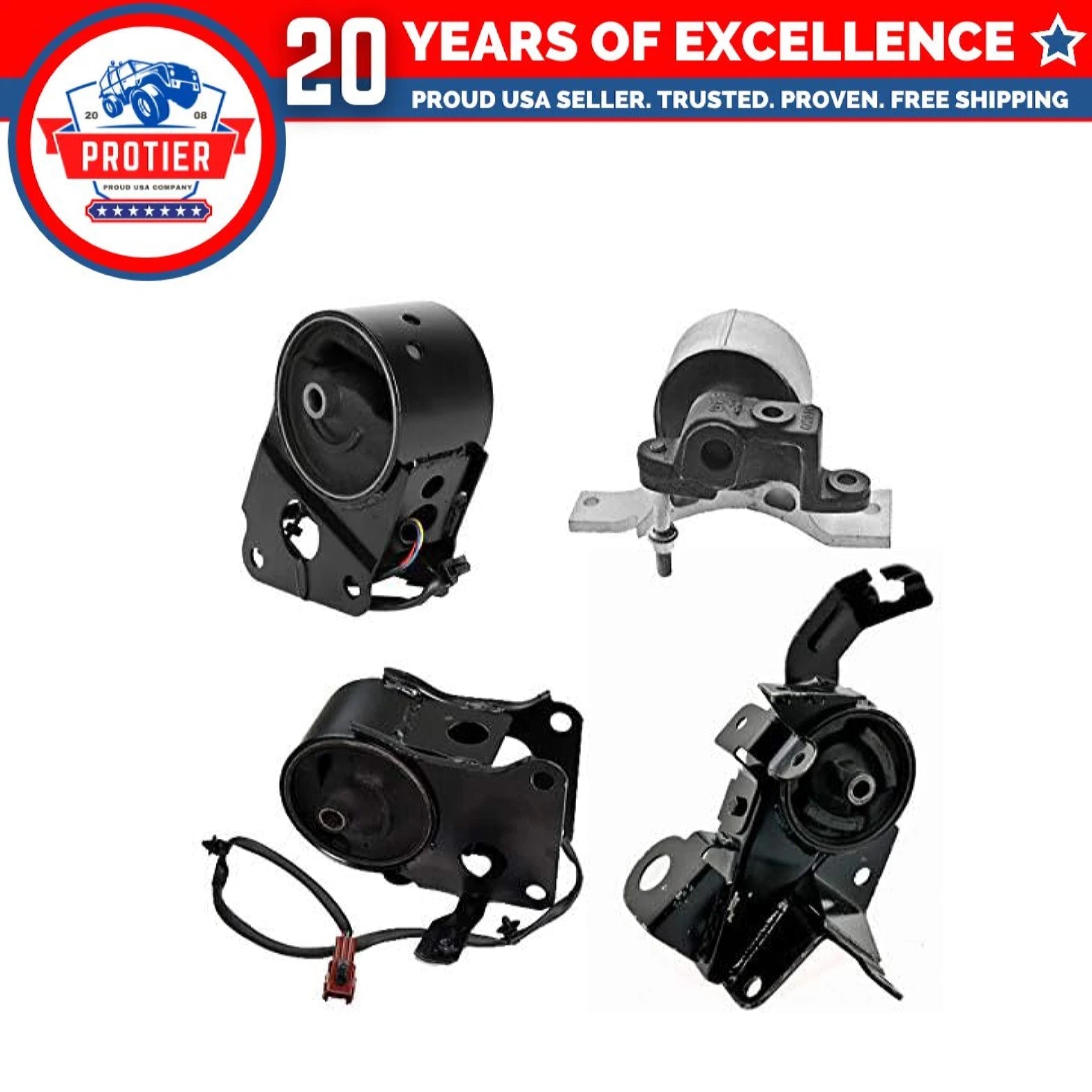 Fits 2004-2006 Nissan Maxima 3.5L MANUAL, w/Sensor Motor & Trans Mount Set : 6B93BC-57