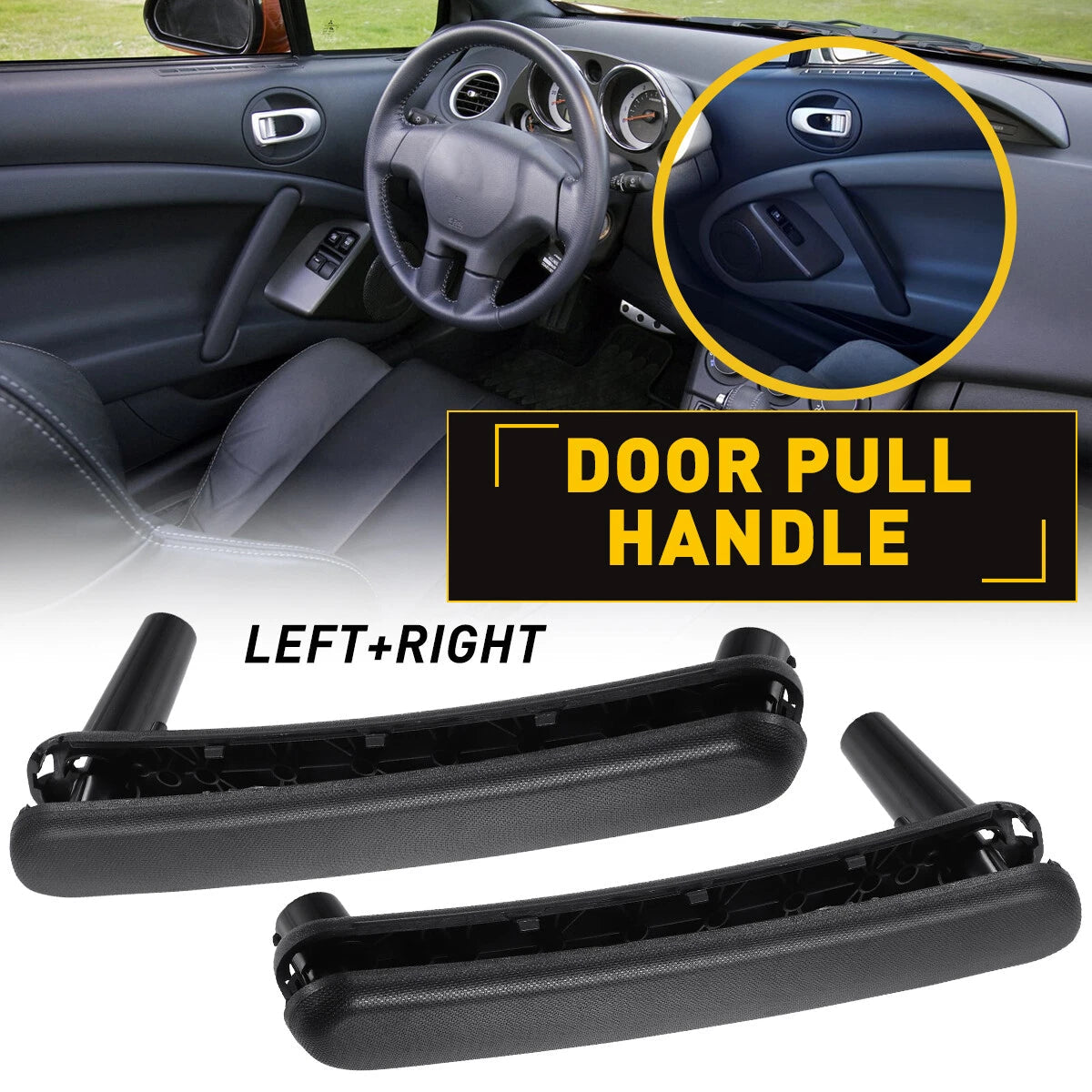 Pair Left+Right Inside Door Pull Open Handle For Mitsubishi Eclipse 2006-2012 EA 6B93BC-57
