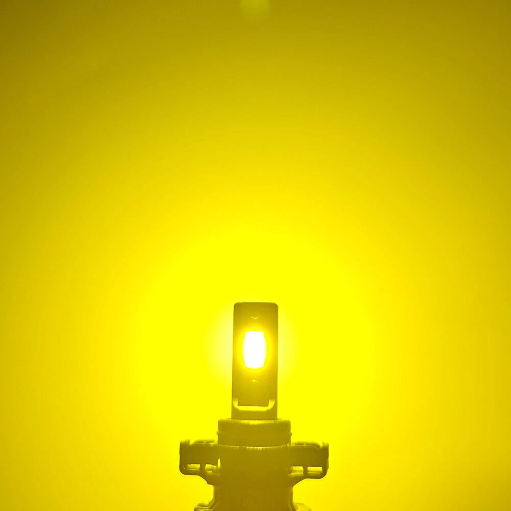 AUXITO LED Fog Light 5202 Bulbs Yellow for Chevy Silverado 1500 2500 HD 2007-15 AUXITO
