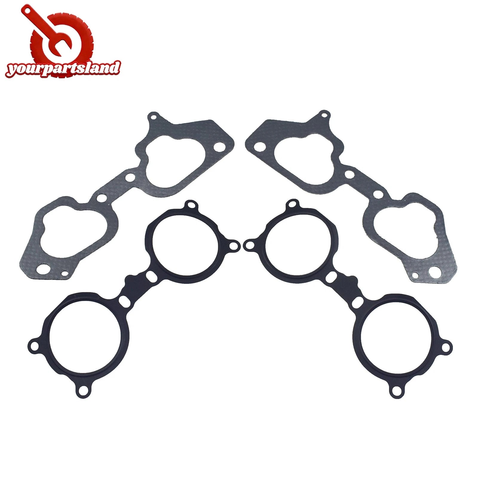 Intake Manifold Gasket 4PC For Subaru BAJA Impreza WRX STI 14035AA421 14075AA161 6B93BC-57