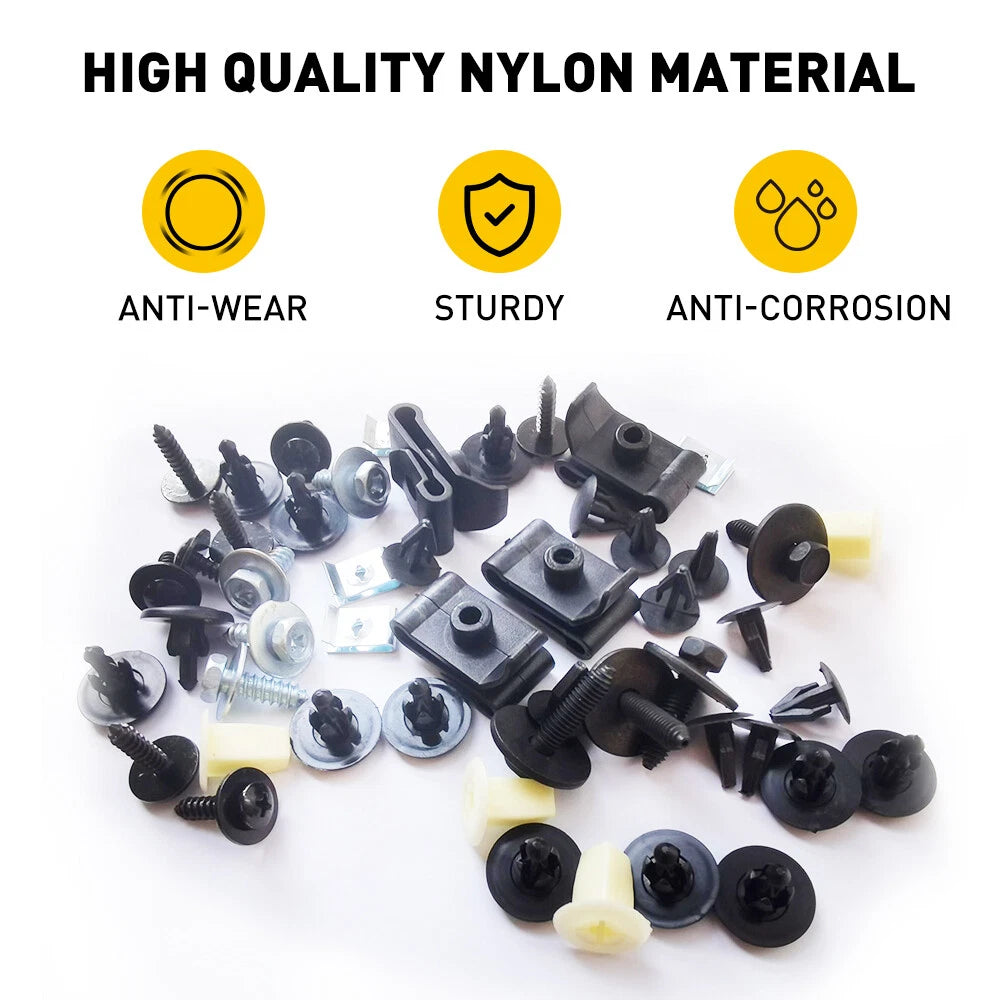 50PC Under Clips Cover Underbody Mudguard Engine Screws Shield For Toyota Lexus 6B93BC-57