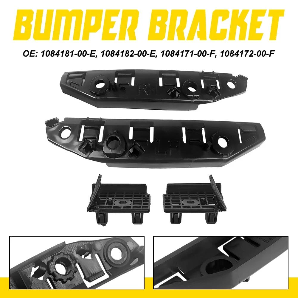 8PC For 17-20 Tesla Model 3 Front Bumper Bracket Fender Retainer Bracket Support 6B93BC-57