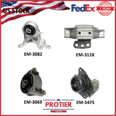 Fits Chevrolet Equinox Fits Pontiac Torrent 05 - 09 3.4L Motor & Trans Mount Set 6B93BC-57
