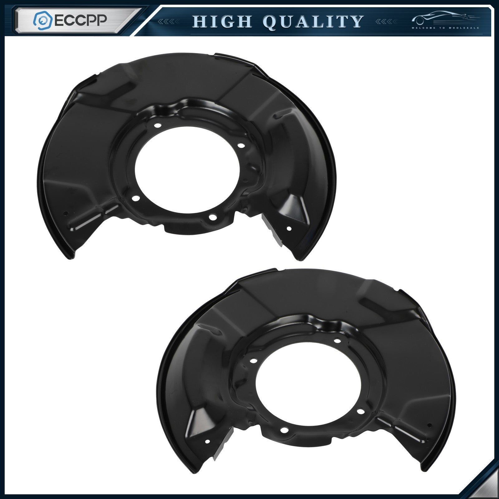 For 1995-04 Toyota 4Runner Tacoma Front Brake Dust Shields Pair 2 Set 6B93BC-57