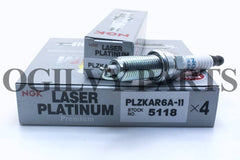 Spark Plug (4) NGK Laser Platinum 5118/ PLZKAR6A11 For Nissan Frontier Sentr