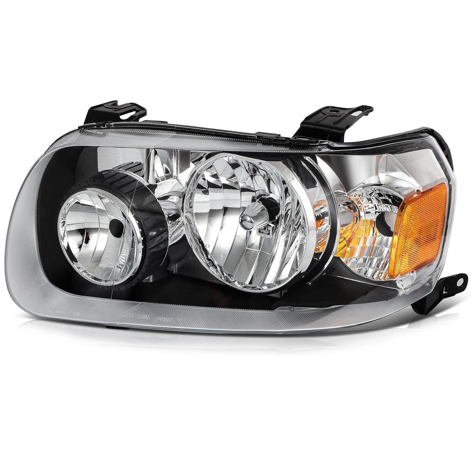 Pair Kit Headlights Assembly For 2005-2007 Ford Escape 2.3了3.0L Black Amber 6B93BC-57