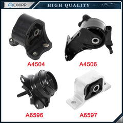 ECCPP Engine Motor Transmission Mount 4pcs For AT Trans For 02-06 Honda CRV 2.4L ECCPP