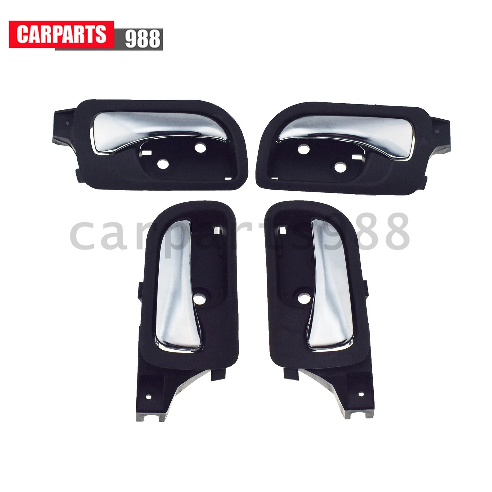 4Pcs Interior Door Handle For 2003-2007 Honda Accord 72120SDAA02ZC 72160SDAA02ZC 6B93BC-57