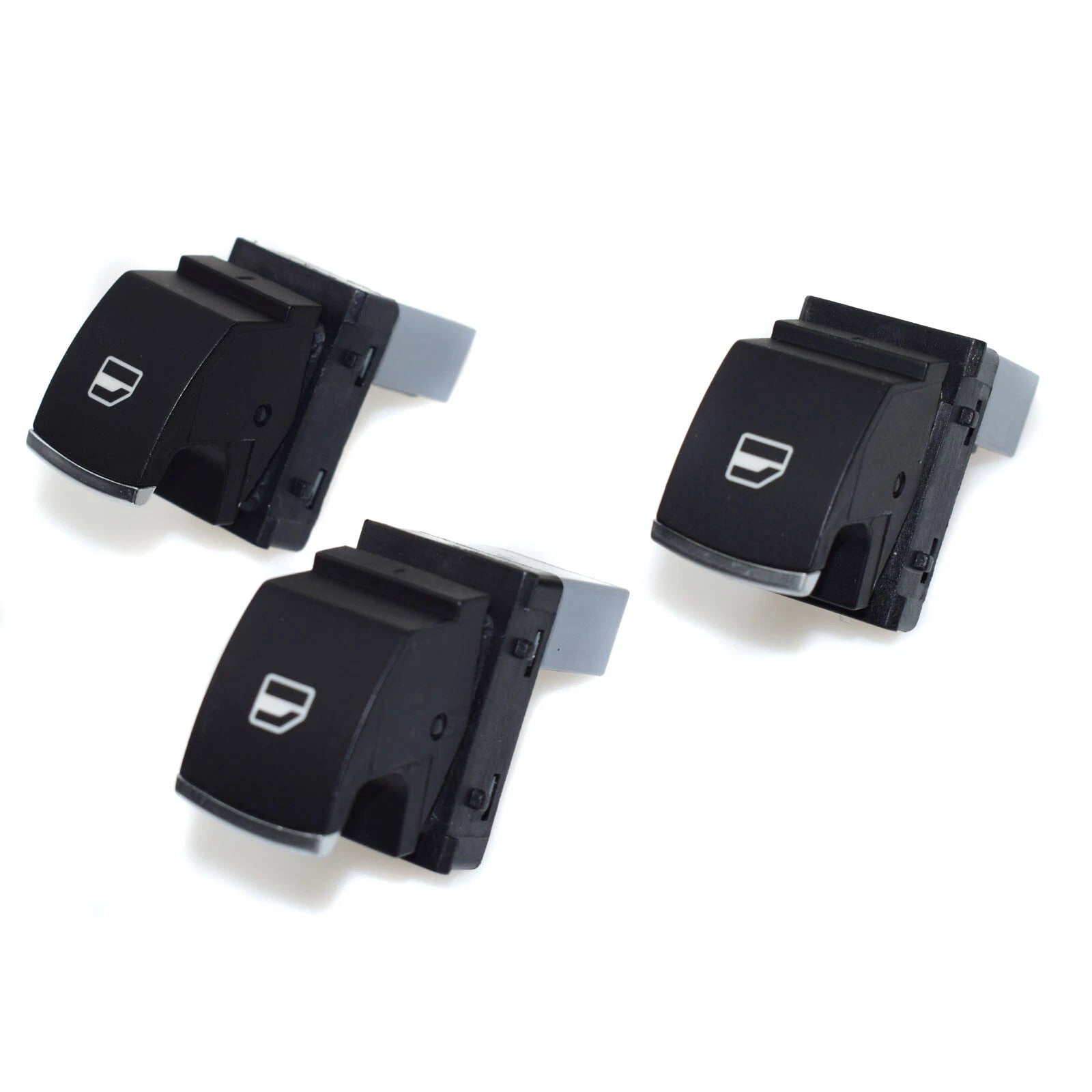 3PCS Chrome Passenger Window Switch for VW Golf Jetta MK5 MK6 Passat CC Tiguan 6B93BC-57