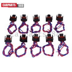 Set of 10 For Ford F-250 Fuel Pressure Regulator Pigtail Wire Harness Connector 6B93BC-57