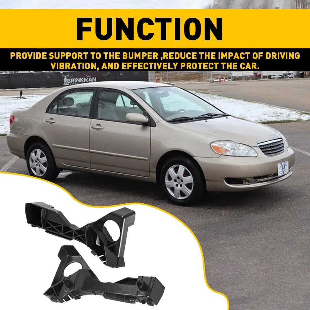 2PCS For 2003-2008 Toyota Corolla Front Bumper Retainer Brackets Left Right Pair 6B93BC-57