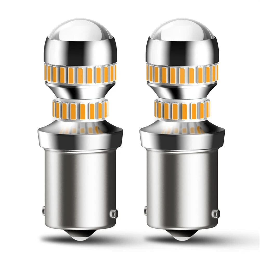 AUXITO 1156 7506 LED Turn Signal Light Amber Canbus No Hyper Flash Error Free EA AUXITO