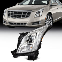 Driver Left Side HID Headlight Assembly For 2013-2017 Cadillac XTS 3.6L Chrome 6B93BC-57