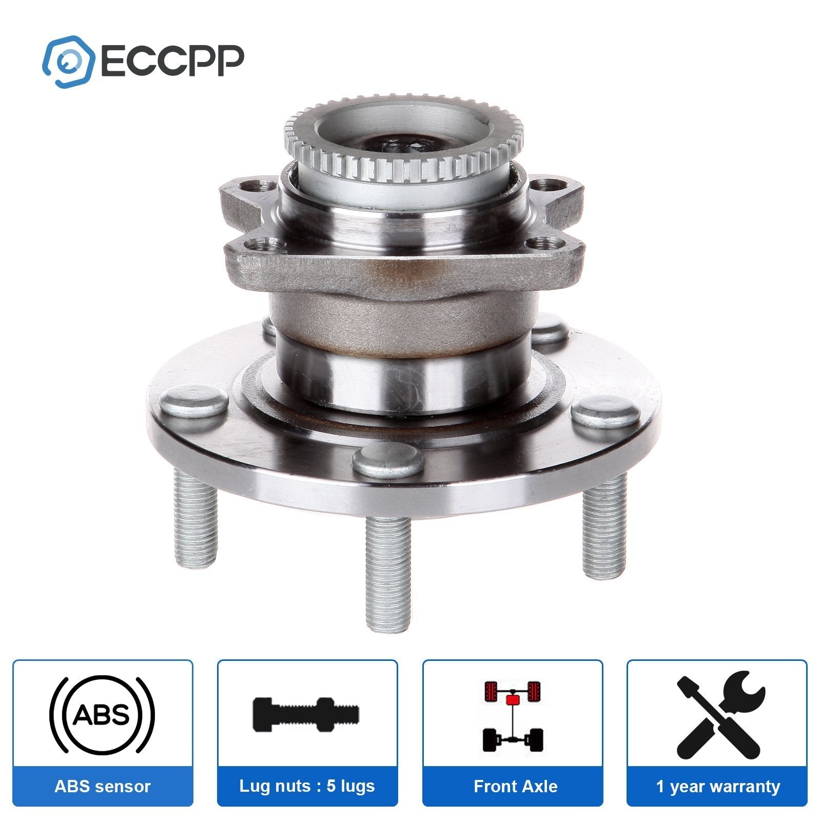 1Pc Rear Wheel Hub Bearing For Mitsubishi Galant Eclipse FWD W/ ABS 2005-2012 MITSUBISHI