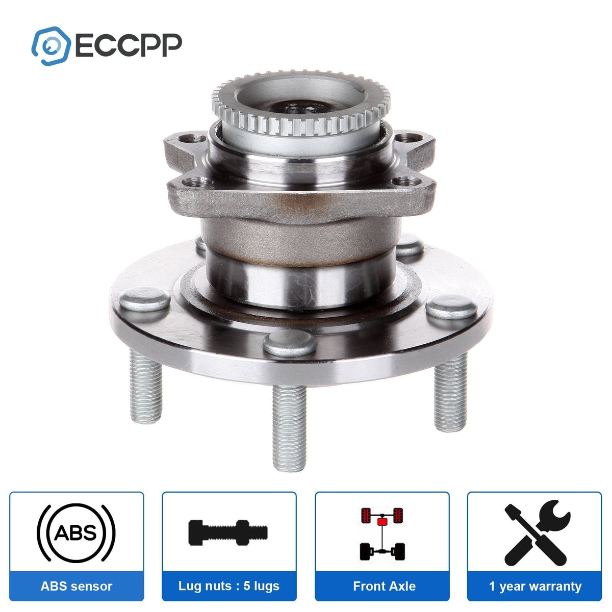 1Pc Rear Wheel Hub Bearing For Mitsubishi Galant Eclipse FWD W/ ABS 2005-2012 MITSUBISHI