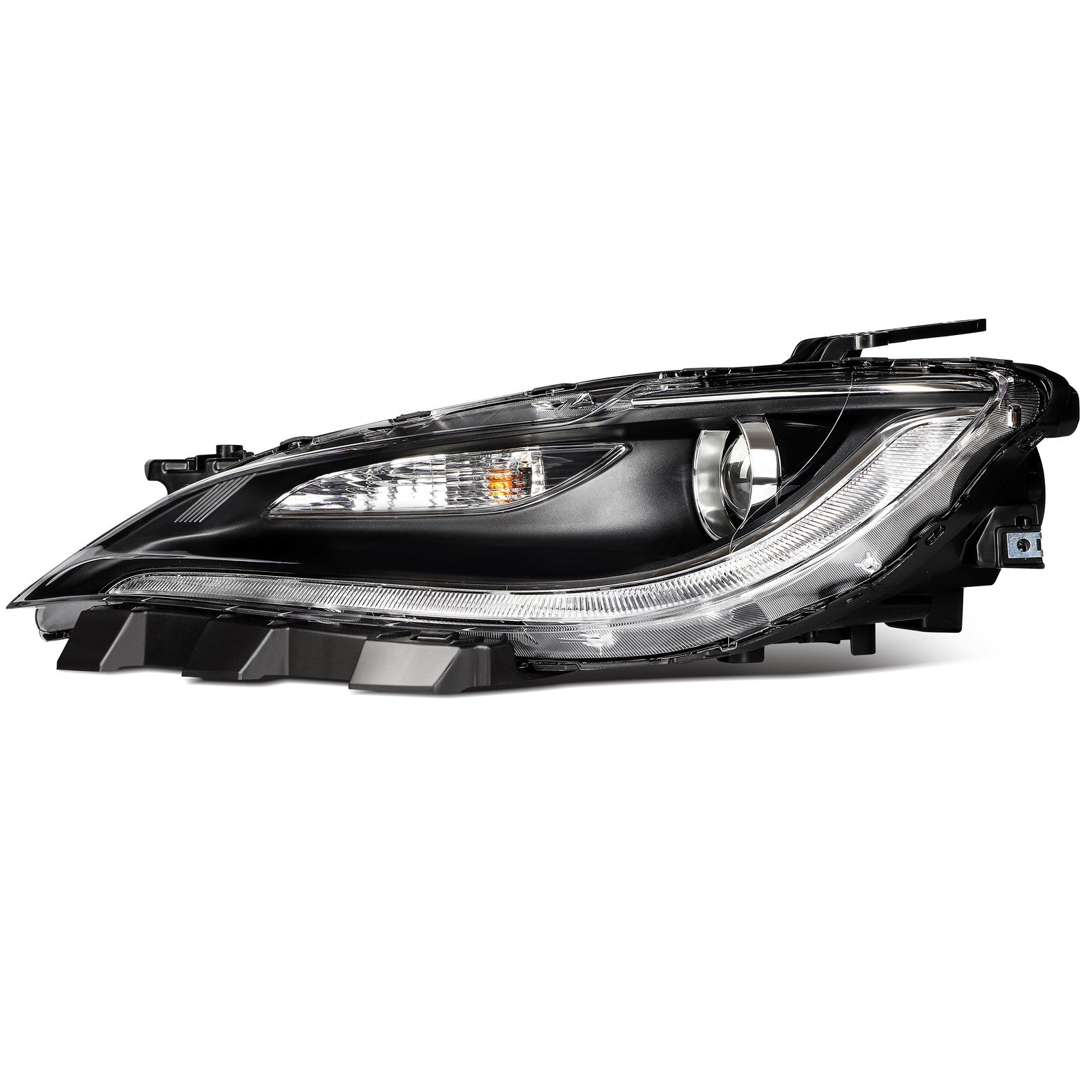 Pair Kit LED Headlights Assembly For 2015-2017 Chrysler 200 2.4L 3.6L Black 6B93BC-57
