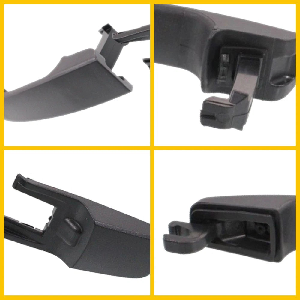 Front & Rear Exterior Door Handle For 2008-11 Focus Ford Set of 4 Black Plastic 6B93BC-57