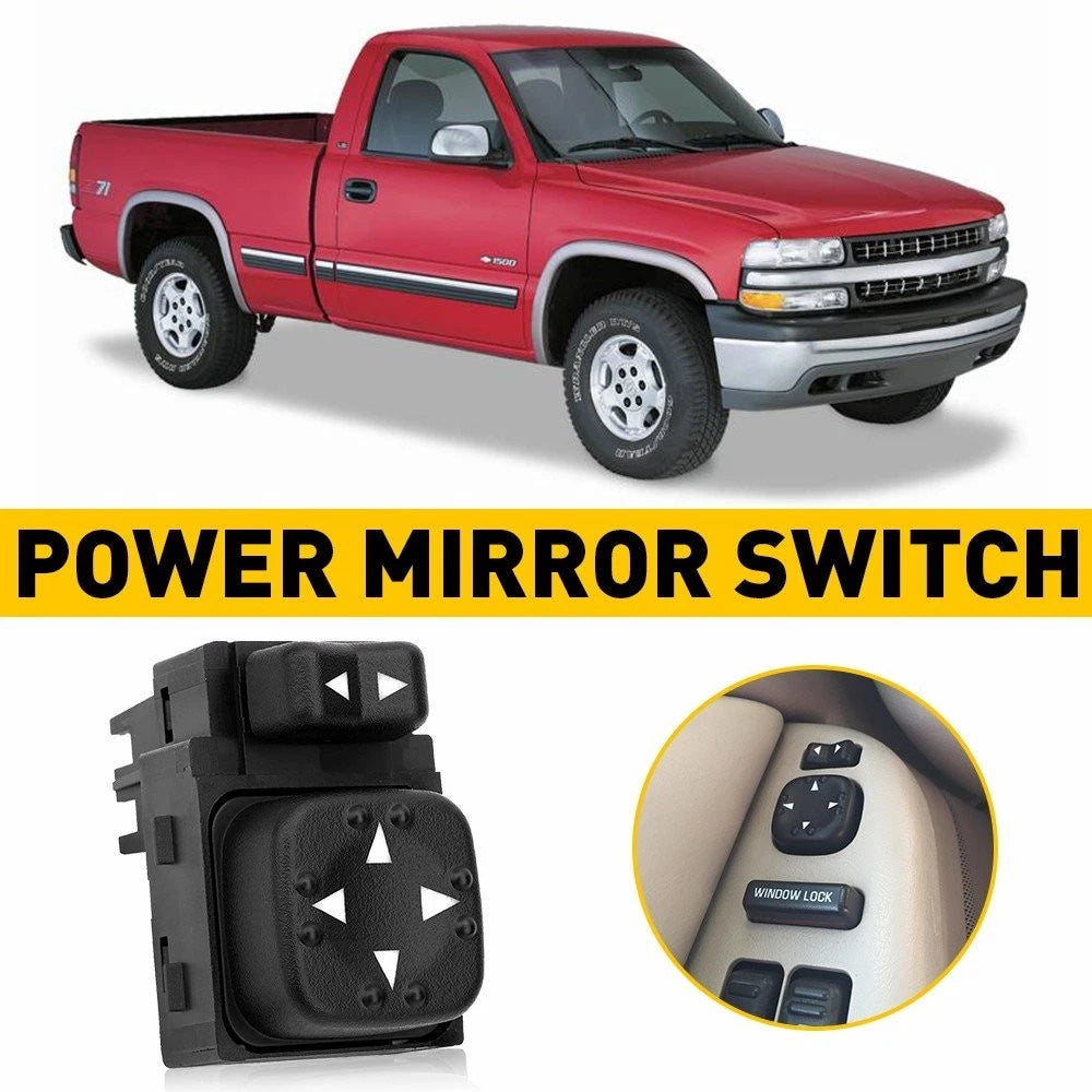 Left Door Lock Mirror Switch Driver for GMC Sierra Chevrolet Silverado 1500 2500 6B93BC-57