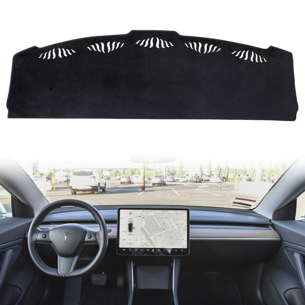 Console Dashboard Suede Mat Protector Sunshield Cover For Tesla Model 3 Model Y