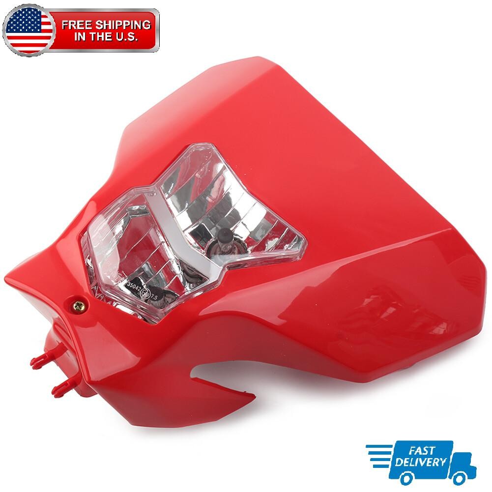 Headlight Projector Red Fairing Replacement For Honda CRF450L CRF450RX 2019 2020