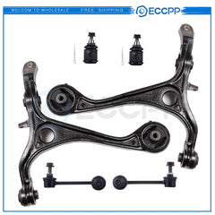 6PCS Front Lower Control Arms Rear Sway Bar Links Kit For 2003-2007 Honda Accord 6B93BC-57